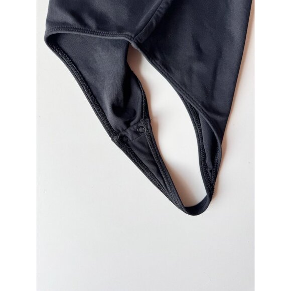Aritzia BABATON Contour Jersey Black Strapless Tube Top Thong Bodysuit, Size S - Picture 7 of 15